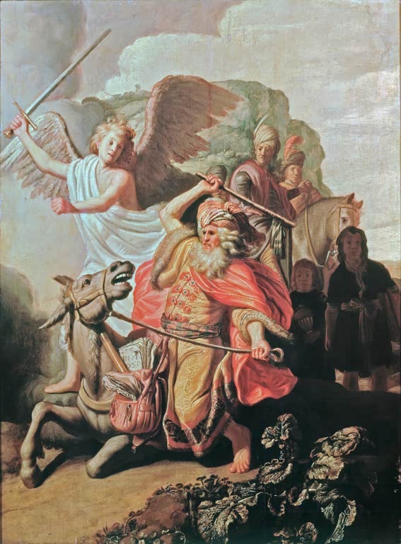 Kunstdruck Der Prophet Bileam und die Eselin von Rembrandt van Rijn