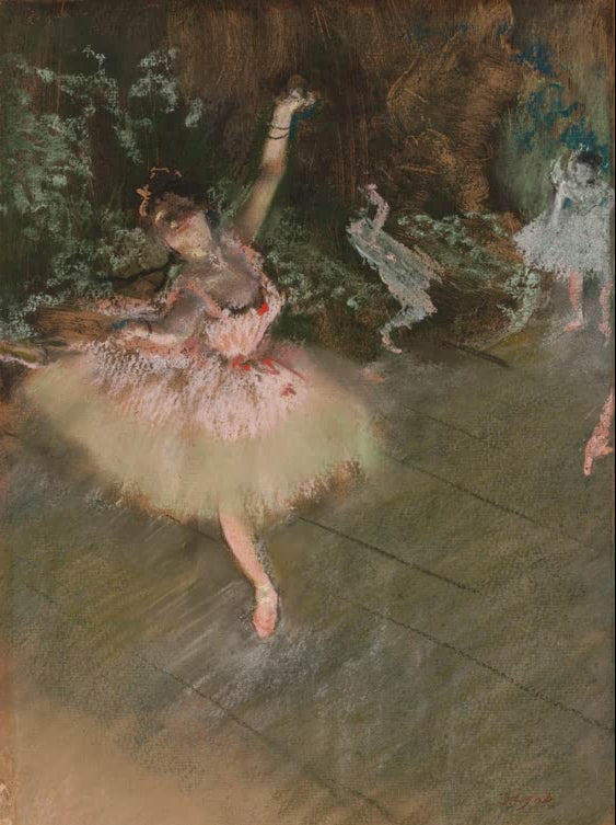 Kunstdruck des Gemäldes Der Stern von Edgar Degas, handgefertigt in Deutschland