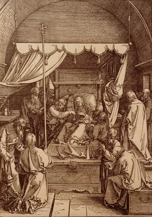 Kunstdruck „Der Tod Mariens“ von Albrecht Dürer