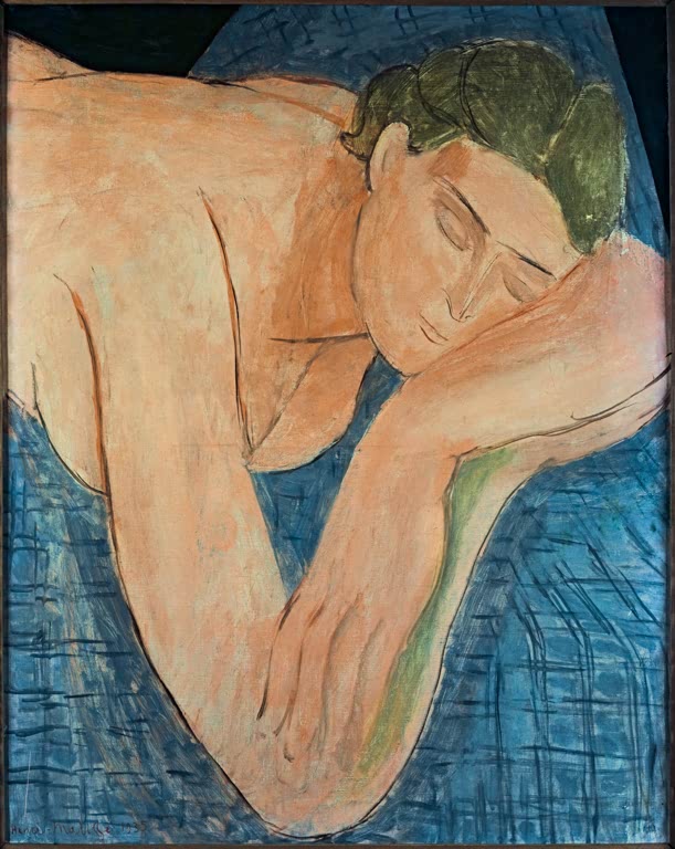 Kunstdruck des Gemäldes Der Traum von Henri Matisse, handgefertigt in Deutschland als Poster oder Leinwand erhältlich
