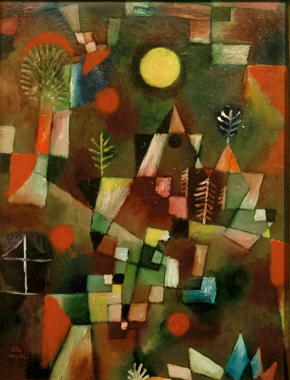 Kunstdruck „Der Vollmond“ von Paul Klee, handgefertigt in Deutschland