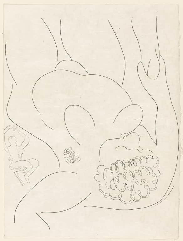Kunstdruck „Der geächtete Narr“ von Henri Matisse mit einer ausdrucksstarken und stilisierten Darstellung