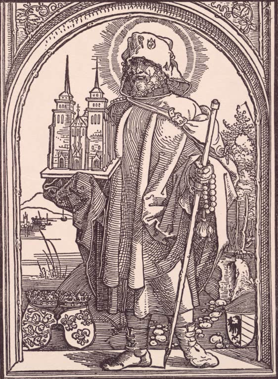 Kunstdruck „Der heilige Sebald“ von Albrecht Dürer mit würdevoller Heiligendarstellung der Renaissance
