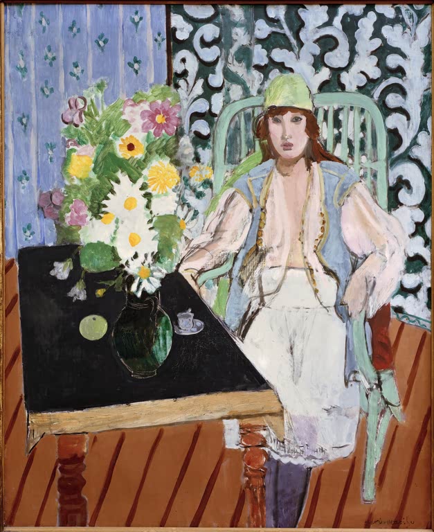 Kunstdruck des Gemäldes „Der schwarze Tisch“ von Henri Matisse, erhältlich als hochwertiger Druck auf Leinwand oder Poster, auf Wunsch auch gerahmt.