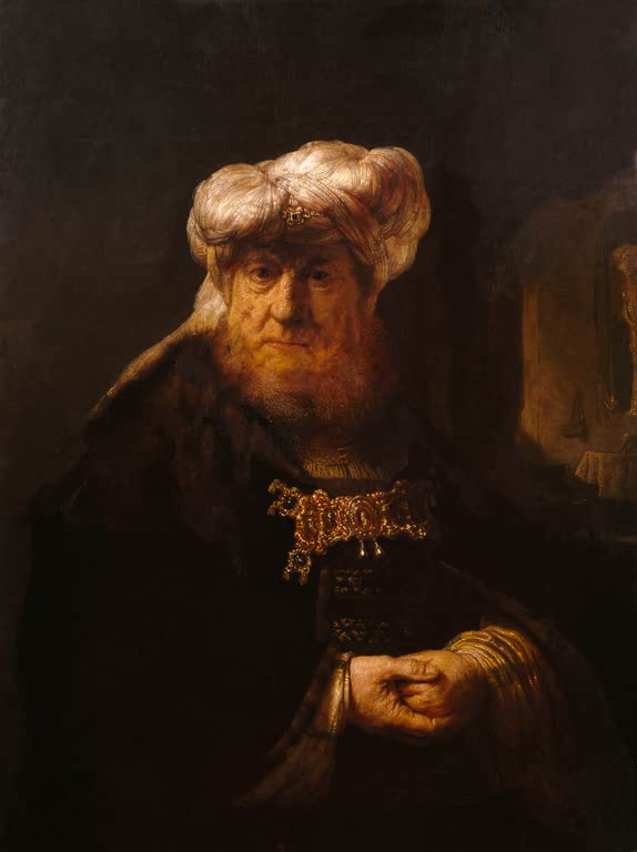 Kunstdruck Der vom Aussatz befallene König Usia von Rembrandt van Rijn