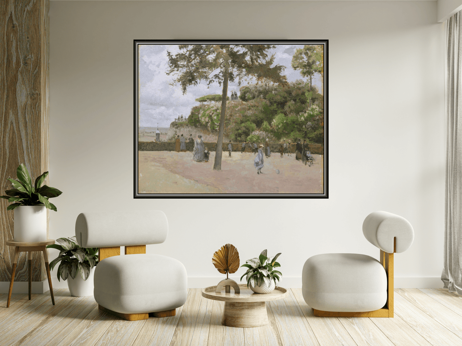 Der öffentliche Garten in Pontoise | Camille Pissarro