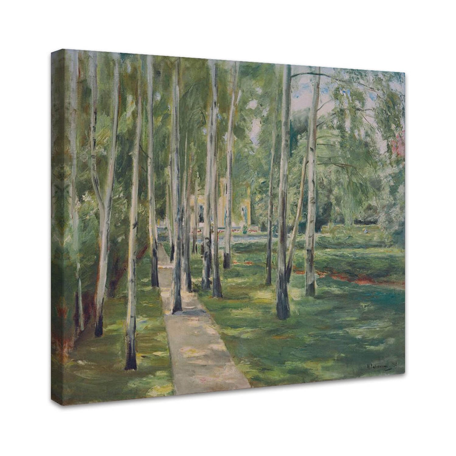 Die Birkenallee im Wannseegarten nach Westen | Max Liebermann