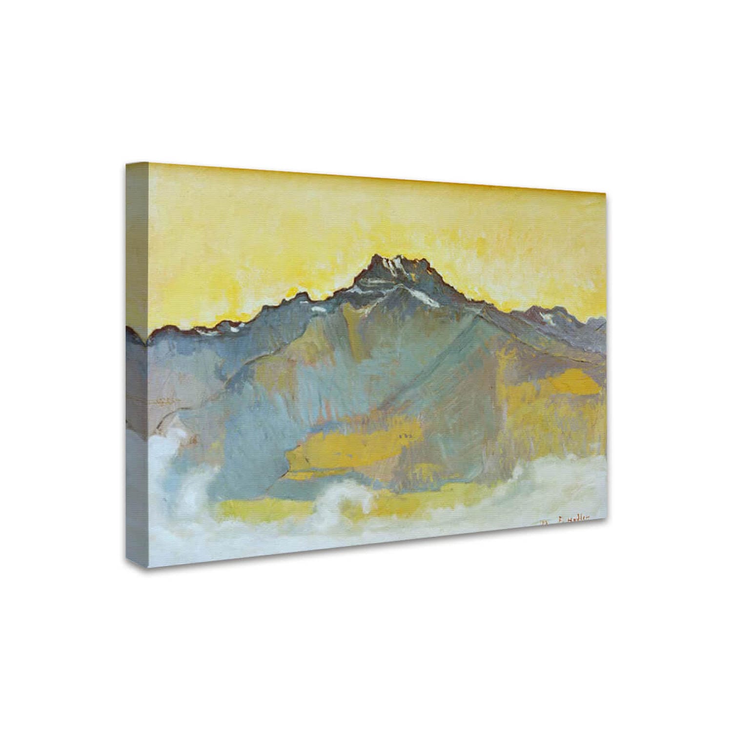 Die Dents du Midi von Chesière aus | Ferdinand Hodler