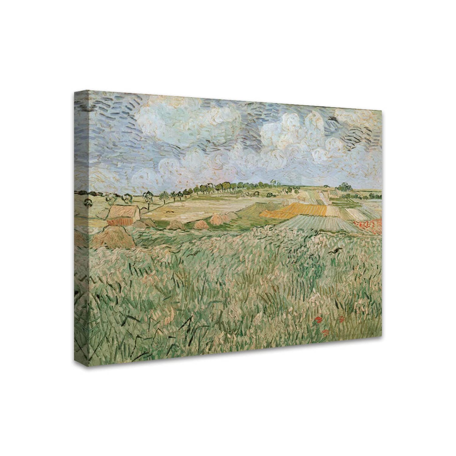 Die Ebene bei Auvers mit Regenwolken | Vincent van Gogh
