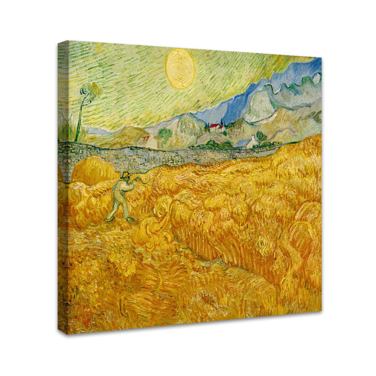 Die Ernte (Kornfeld mit Schnitter) | Vincent van Gogh