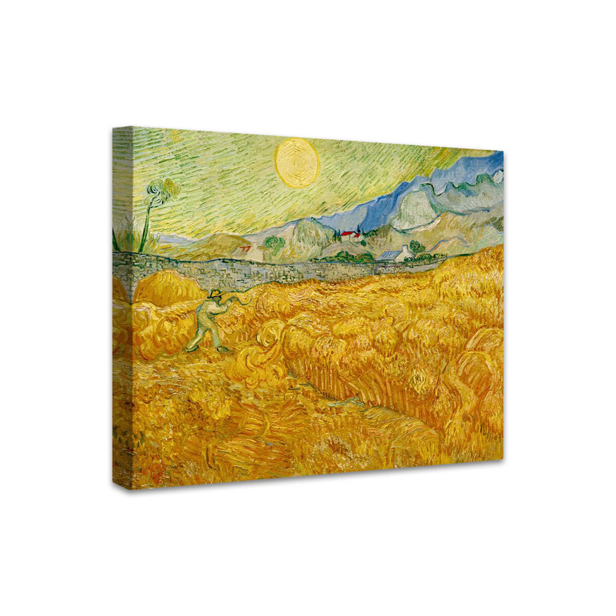 Die Ernte (Kornfeld mit Schnitter) | Vincent van Gogh
