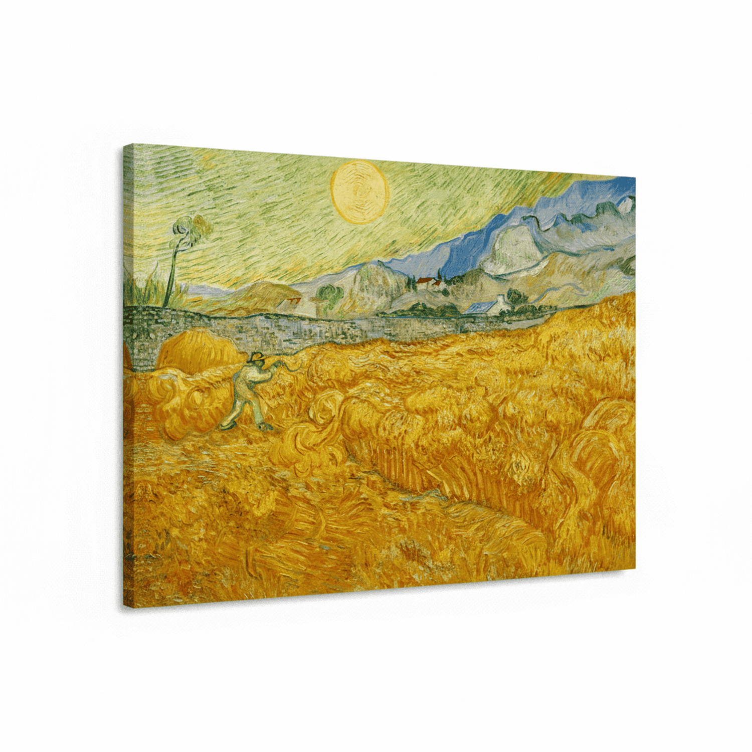 Die Ernte (Kornfeld mit Schnitter) | Vincent van Gogh