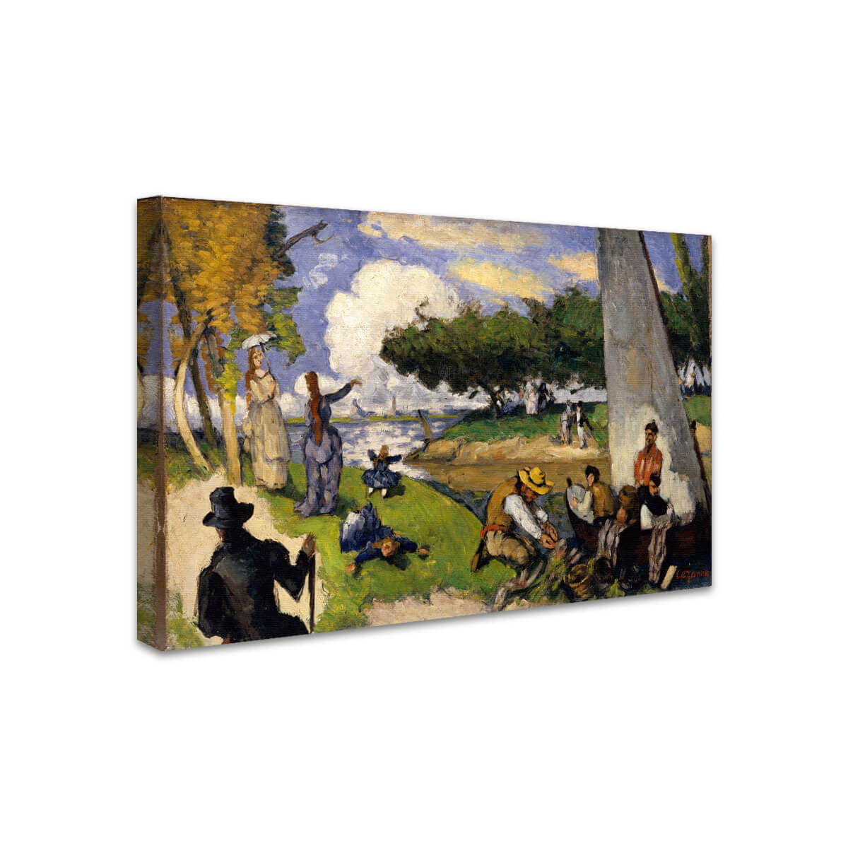 Die Fischer (Fantastische Szene) | Paul Cézanne