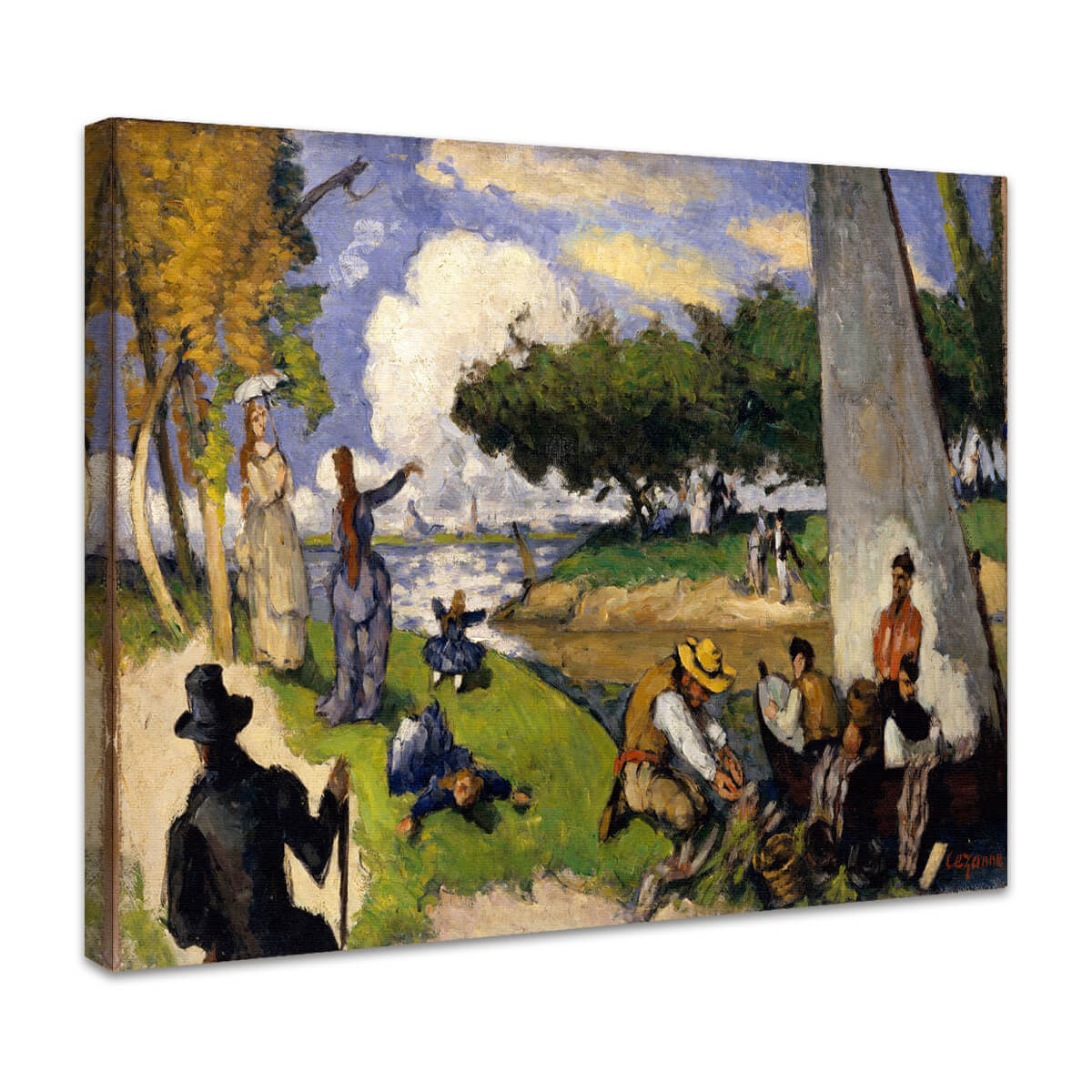 Die Fischer (Fantastische Szene) | Paul Cézanne