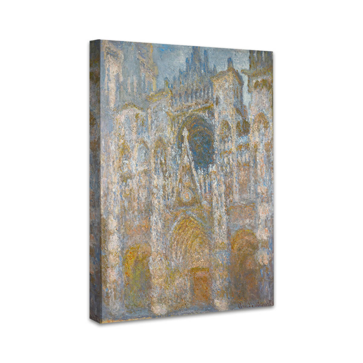 Die Kathedrale von Rouen im Morgenlicht; Harmonie in Blau | Claude Monet