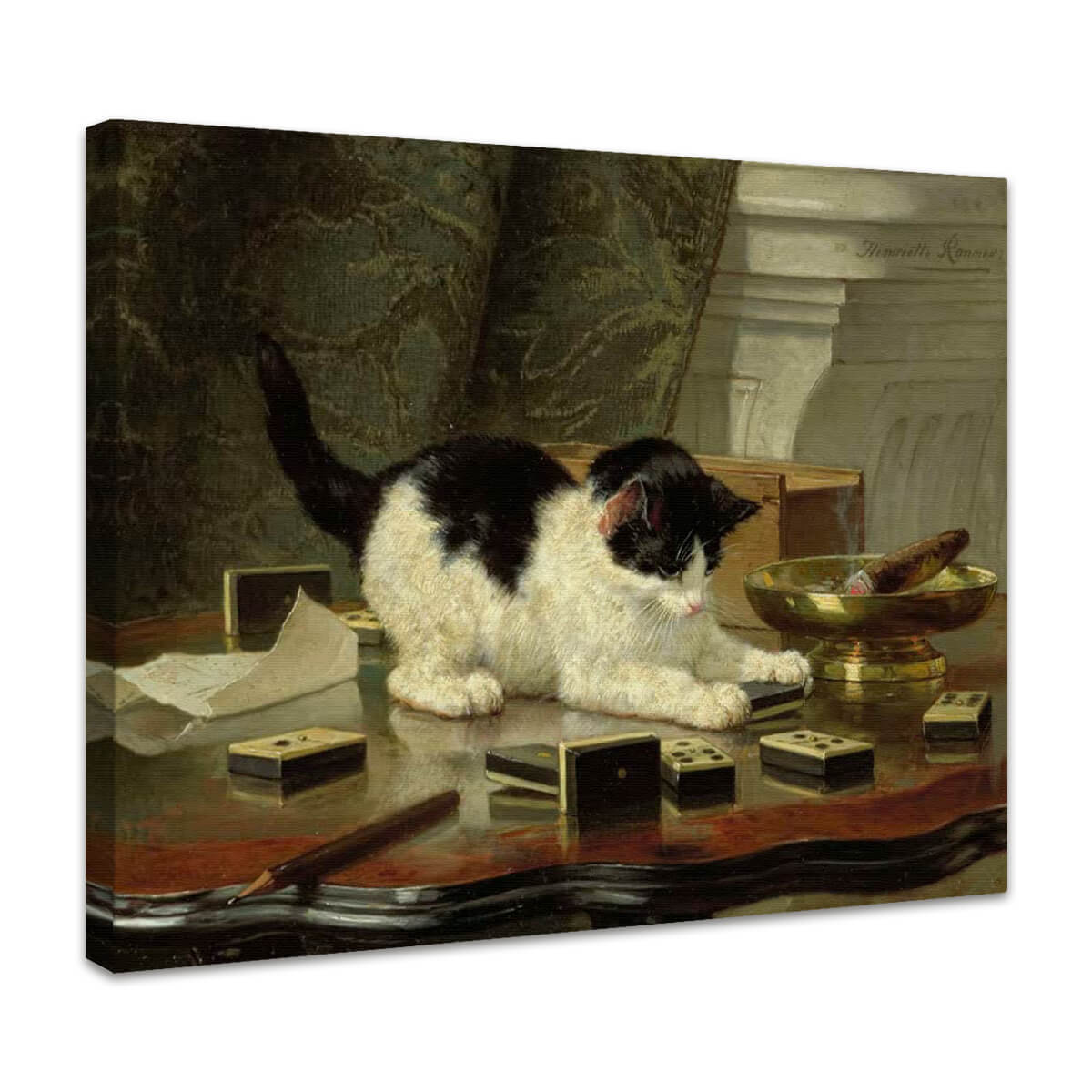 Die Katze beim Spielen | Henriëtte Ronner-Knip