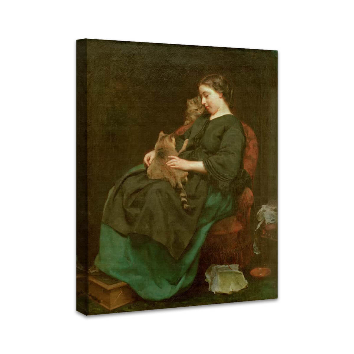 Die Katzenmutter | Ludwig Knaus