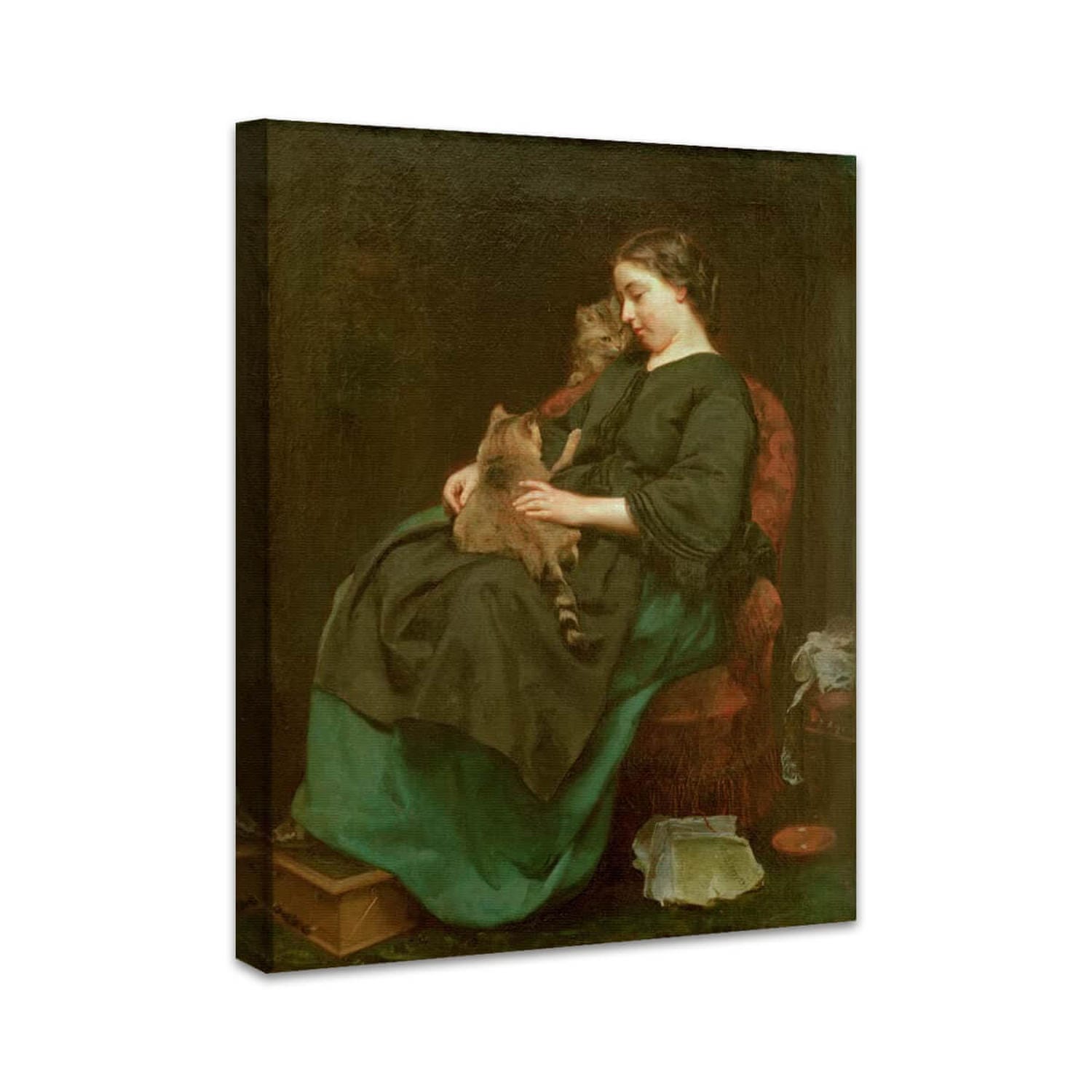 Die Katzenmutter | Ludwig Knaus