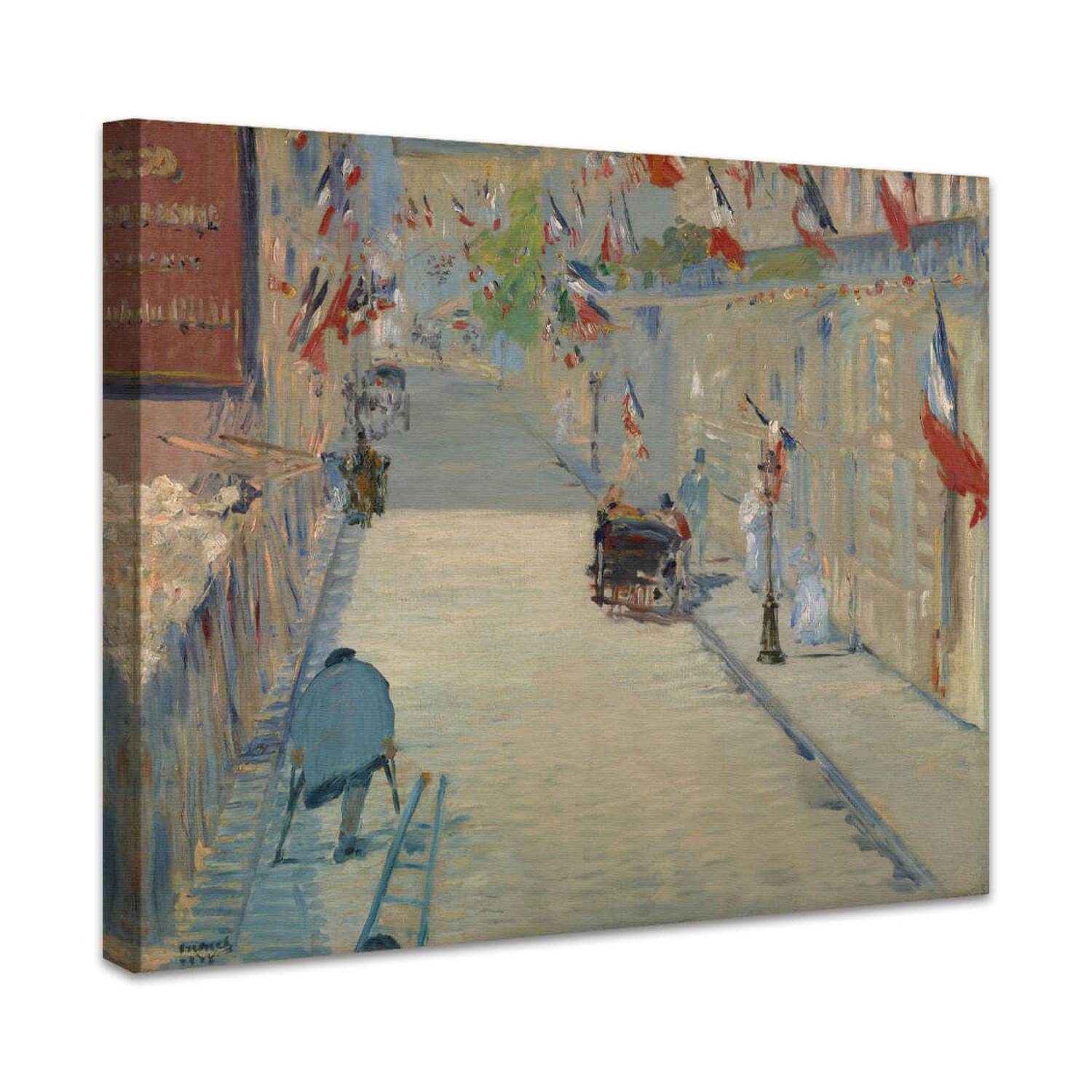 Die Rue Mosnier mit Flaggen | Édouard Manet