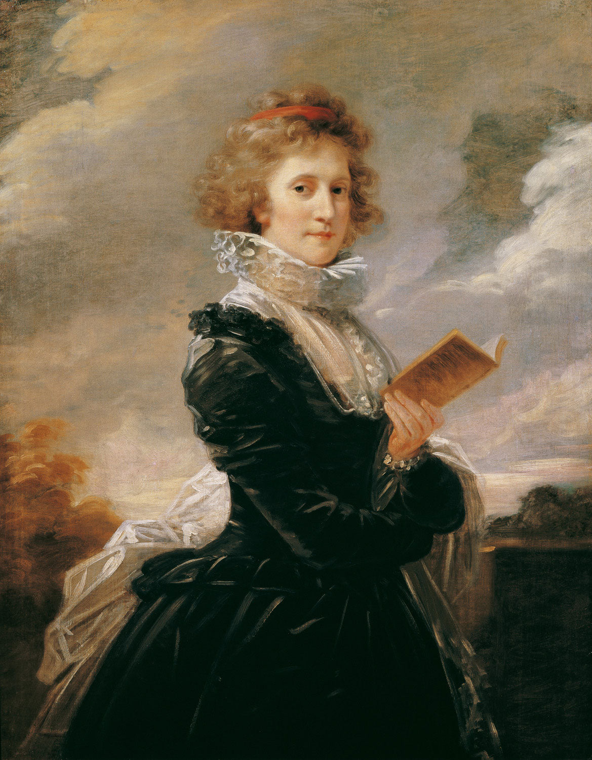 Die Schauspielerin Josefa Hortensia Füger, die Frau des Künstlers, von Friedrich Heinrich Füger, klassizistisches Porträt mit feiner Detailtreue.