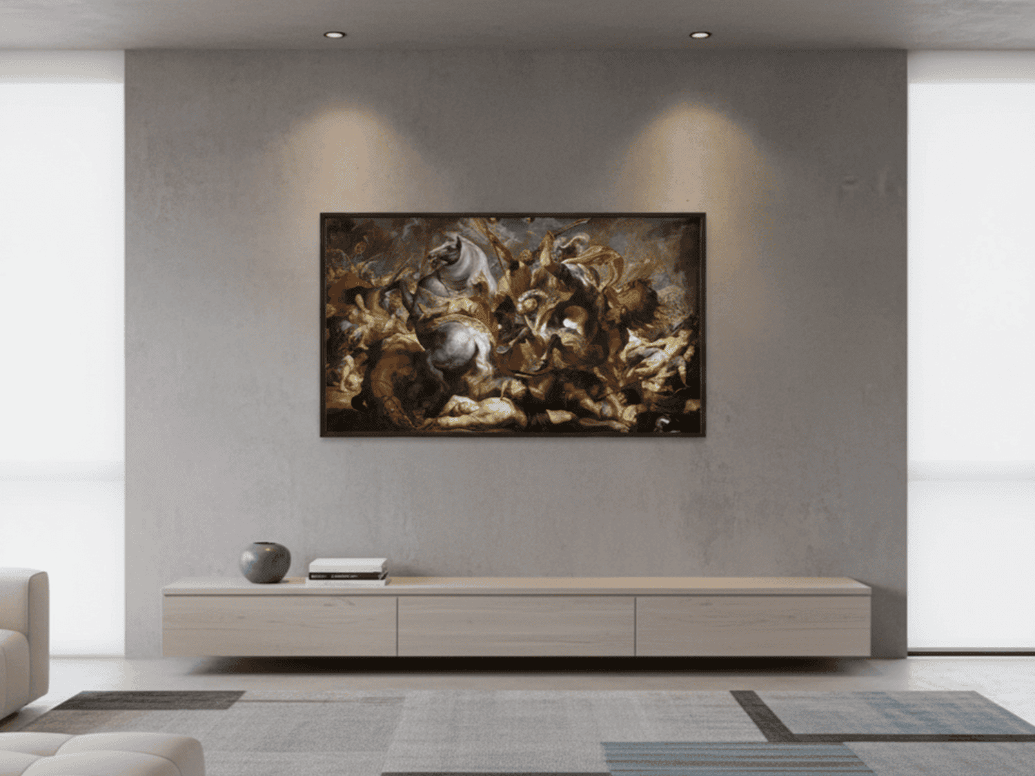 Die Schlacht. Desius Mus wird tödlich verletzt | Peter Paul Rubens