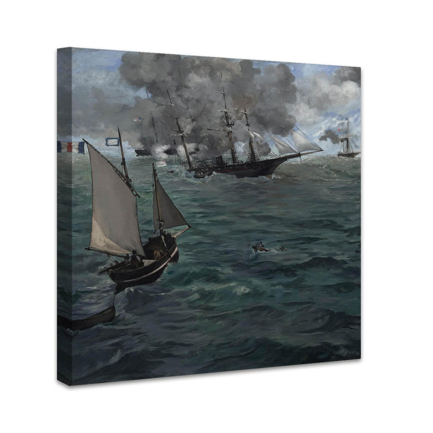 Die Schlacht der USS Kearsarge und der CSS Alabama | Édouard Manet