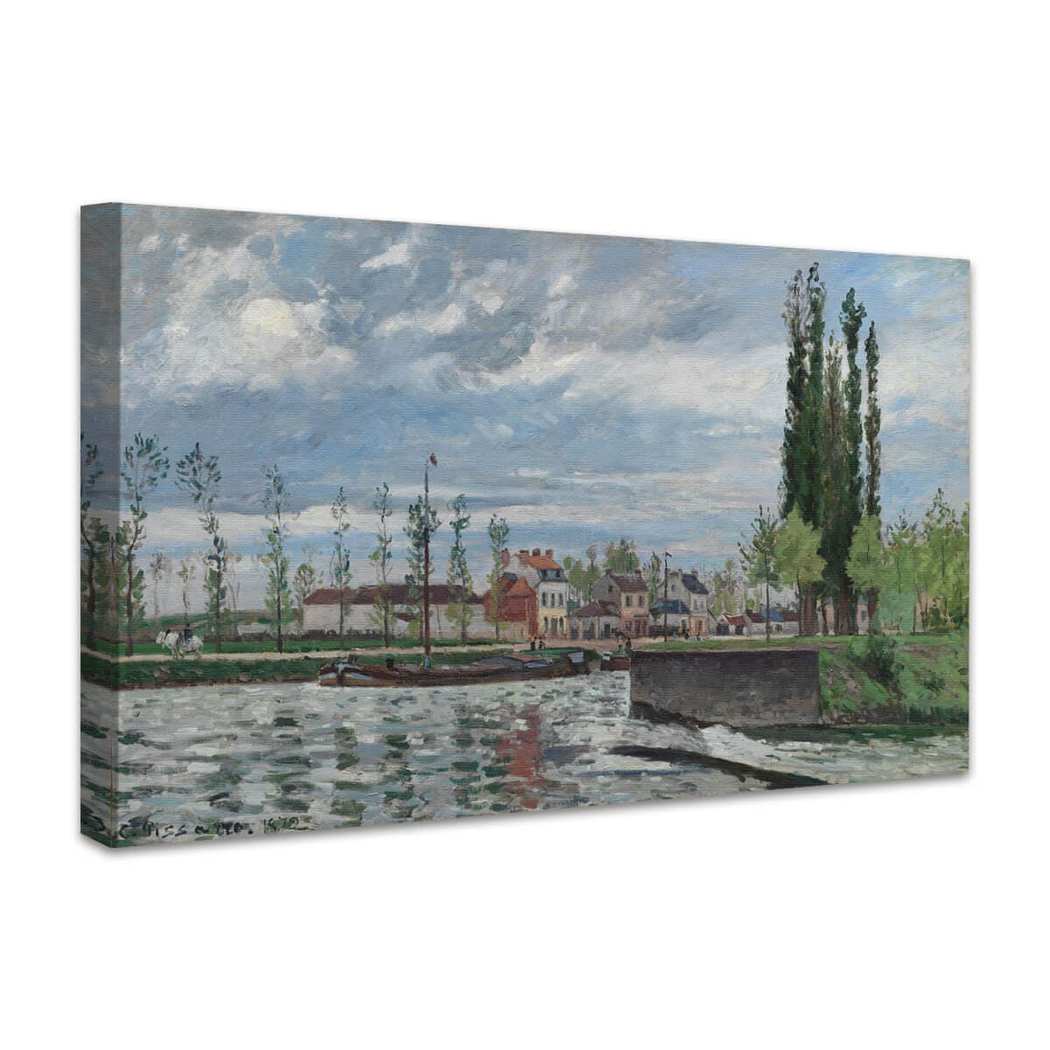 Die Schleuse in Pontoise | Camille Pissarro