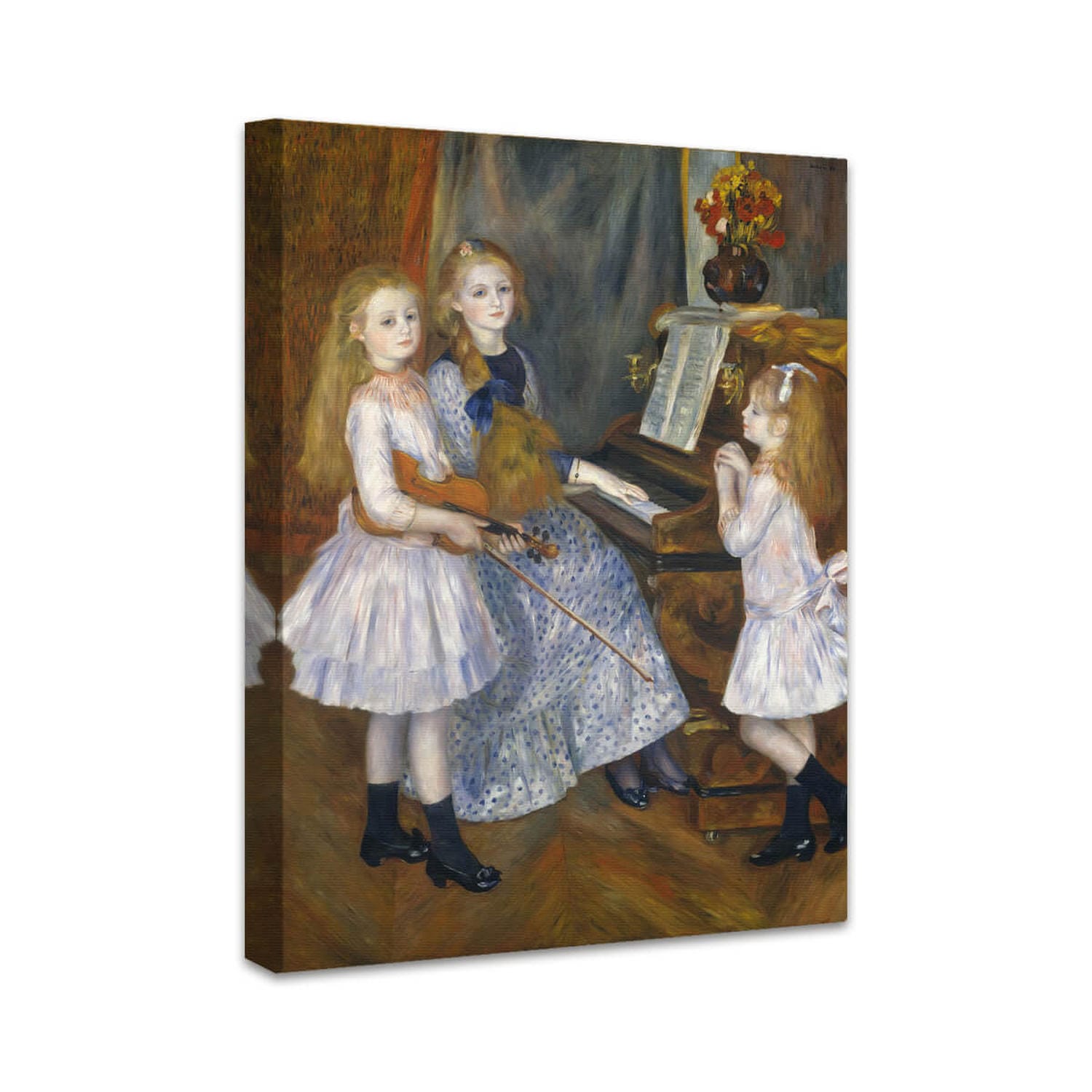 Die Töchter von Catulle Mendès, Huguette (1871–1964), Claudine (1876–1937), und Helyonne (1879–1955) | Pierre-Auguste Renoir