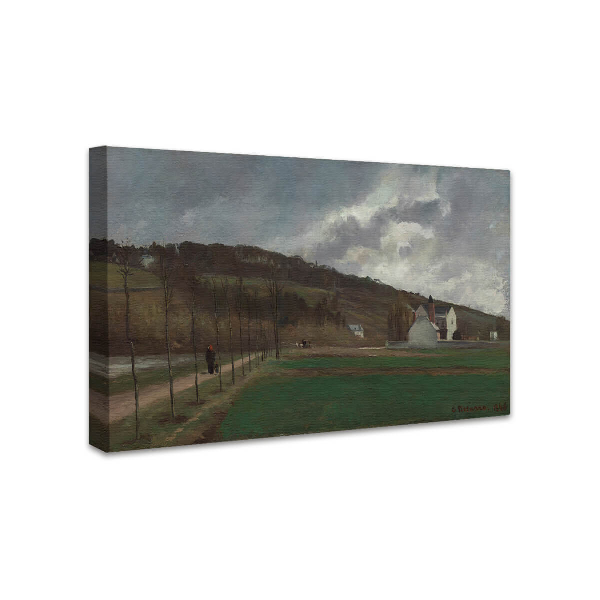 Die Ufer der Marne im Winter | Camille Pissarro