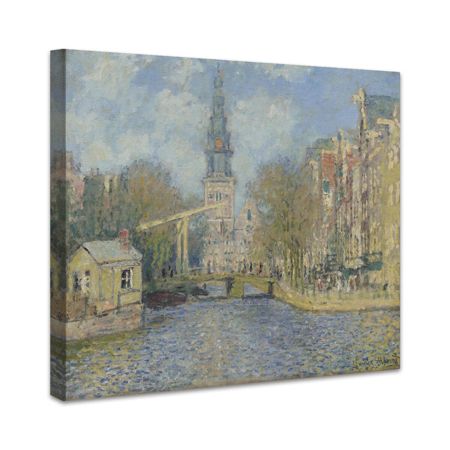 Die Zuiderkerk, Amsterdam (Blick auf den Groenburgwal) | Claude Monet
