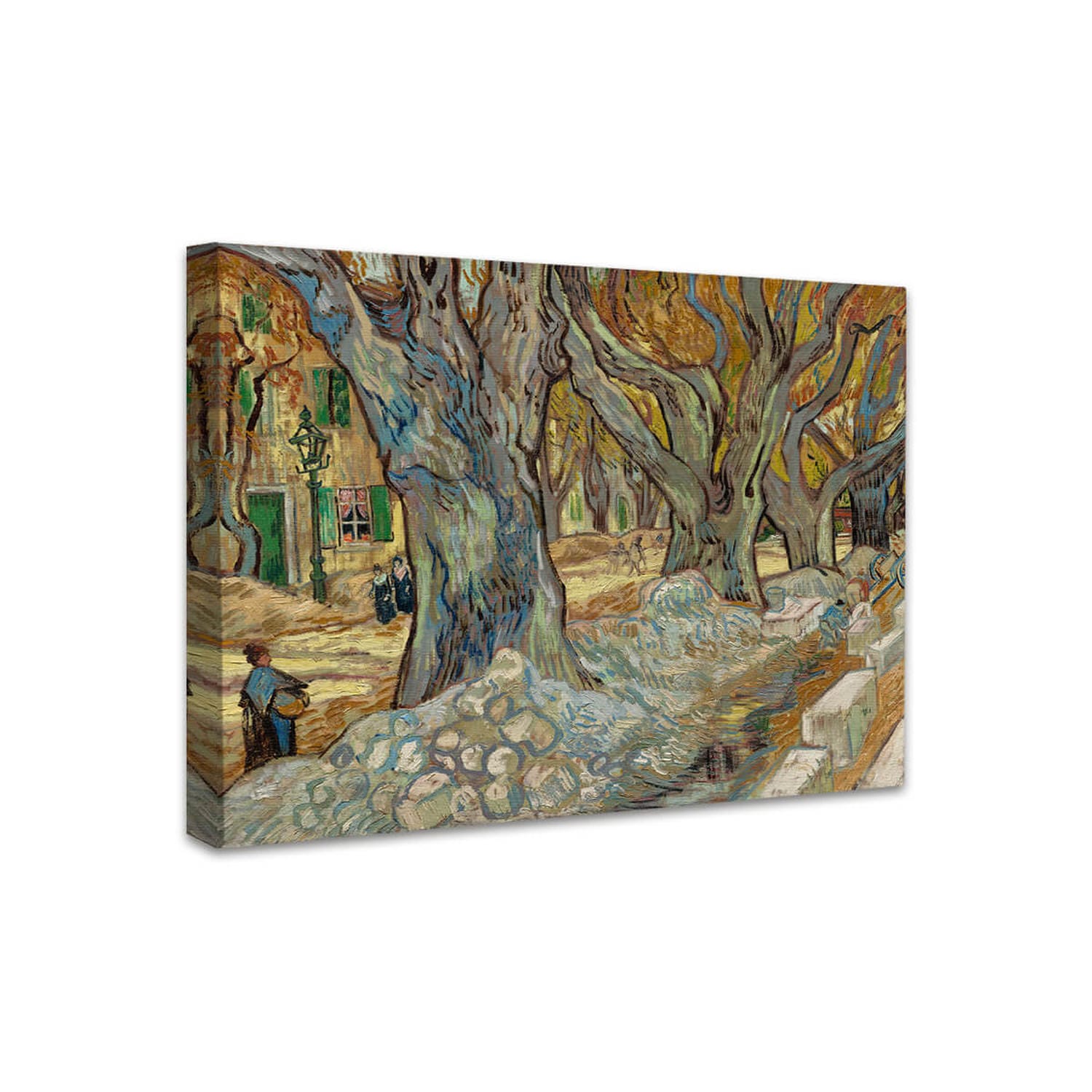 Die großen Platanen (Straßenarbeiter in Saint-Rémy) | Vincent van Gogh