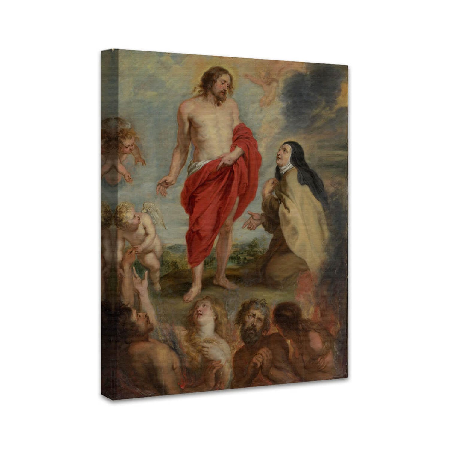 Die heilige Teresa von Ávila bittet für die Seelen im Fegefeuer | Peter Paul Rubens