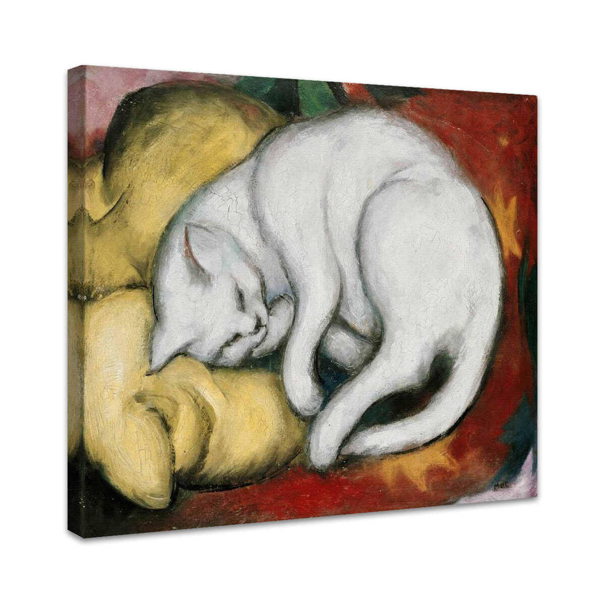 Die weiße Katze | Franz Marc