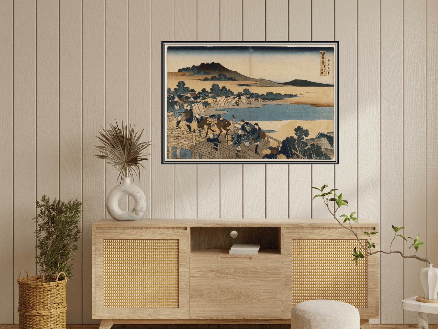 Die Brücke von Fukui in Echizen | Katsushika Hokusai