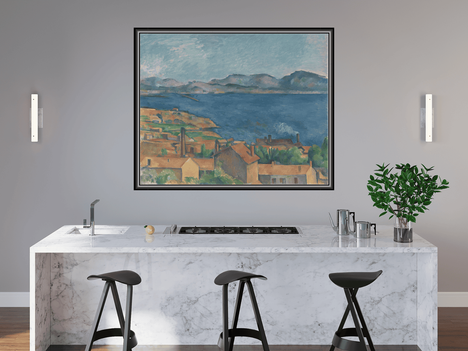 Die Bucht von Marseille, gesehen von L'Estaque | Paul Cézanne