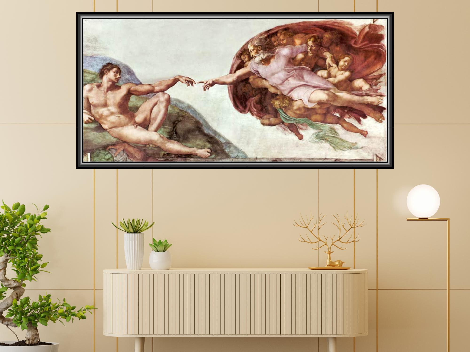 Die Erschaffung Adams | Michelangelo (Buonarroti)