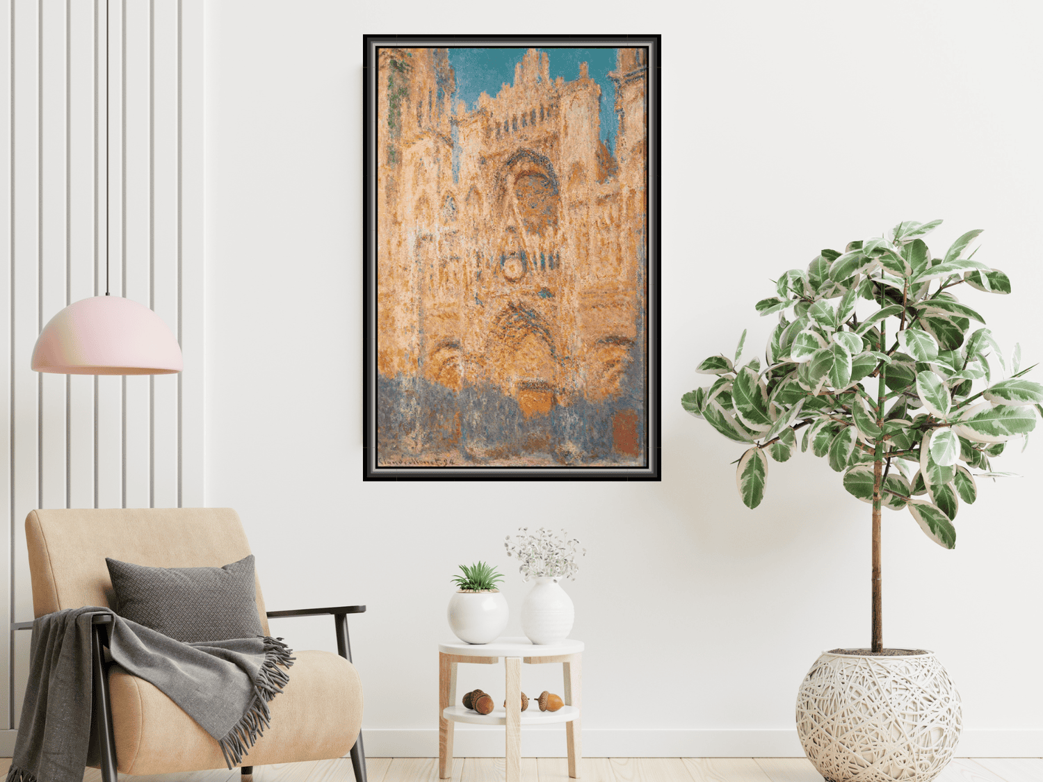 Die Kathedrale von Rouen am Abend | Claude Monet