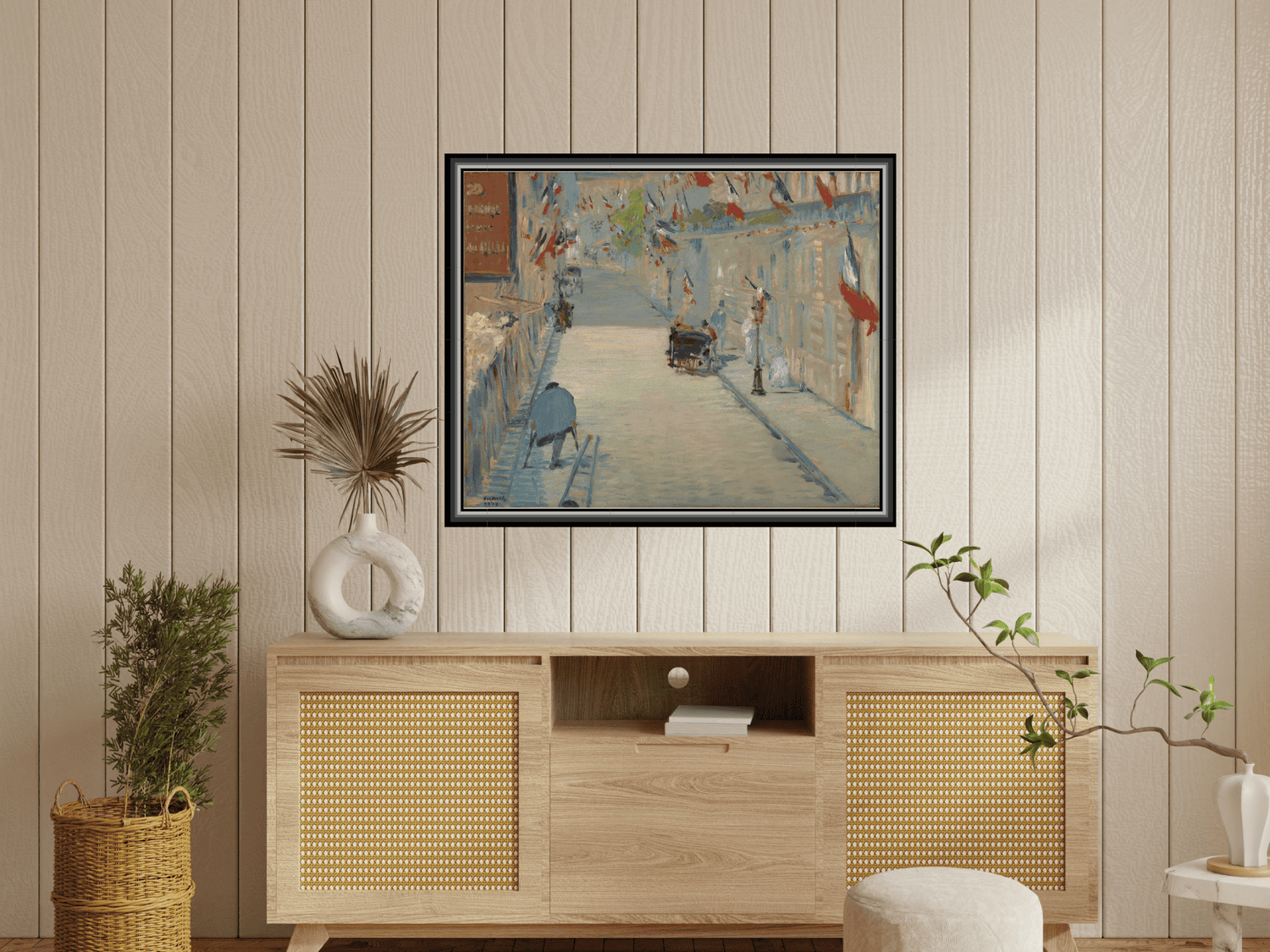 Die Rue Mosnier mit Flaggen | Édouard Manet