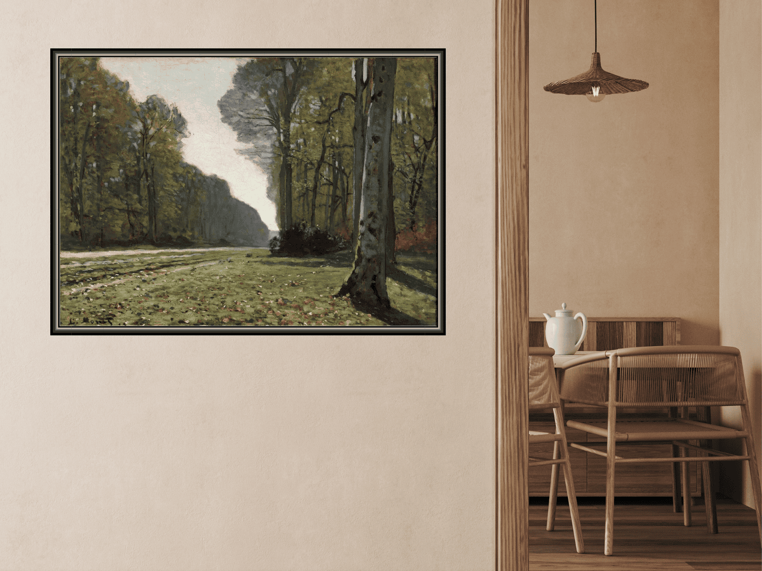 Die Straße von Chailly im Wald von Fontainebleau | Claude Monet