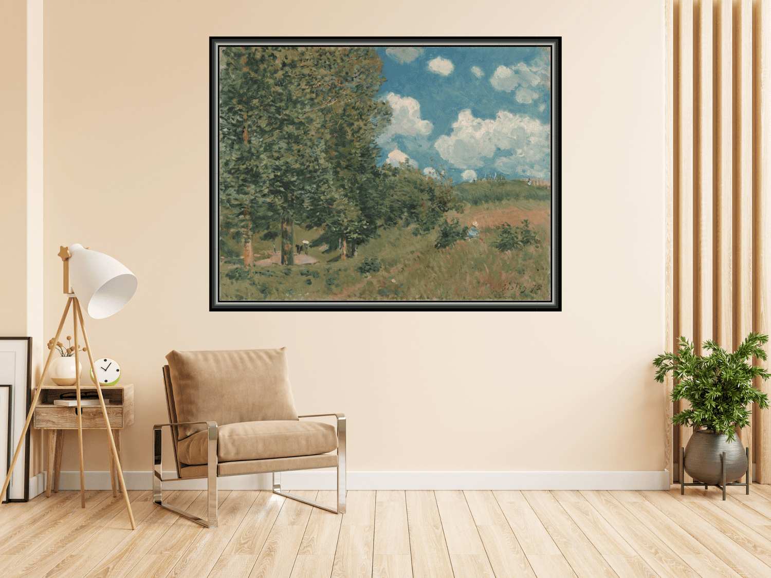 Die Straße von Versailles nach Saint-Germain | Alfred Sisley