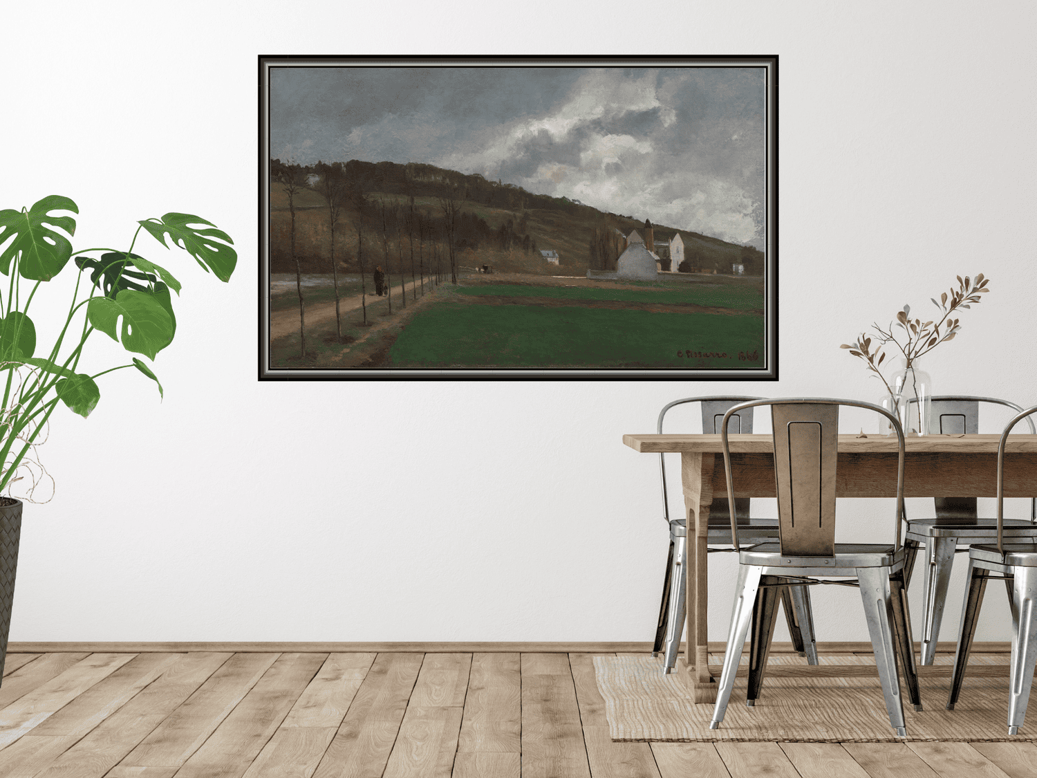 Die Ufer der Marne im Winter | Camille Pissarro