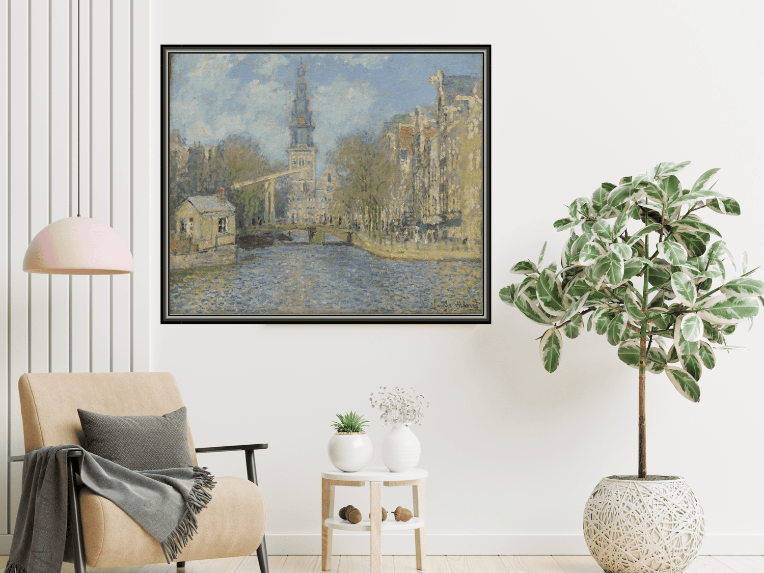 Die Zuiderkerk, Amsterdam (Blick auf den Groenburgwal) | Claude Monet