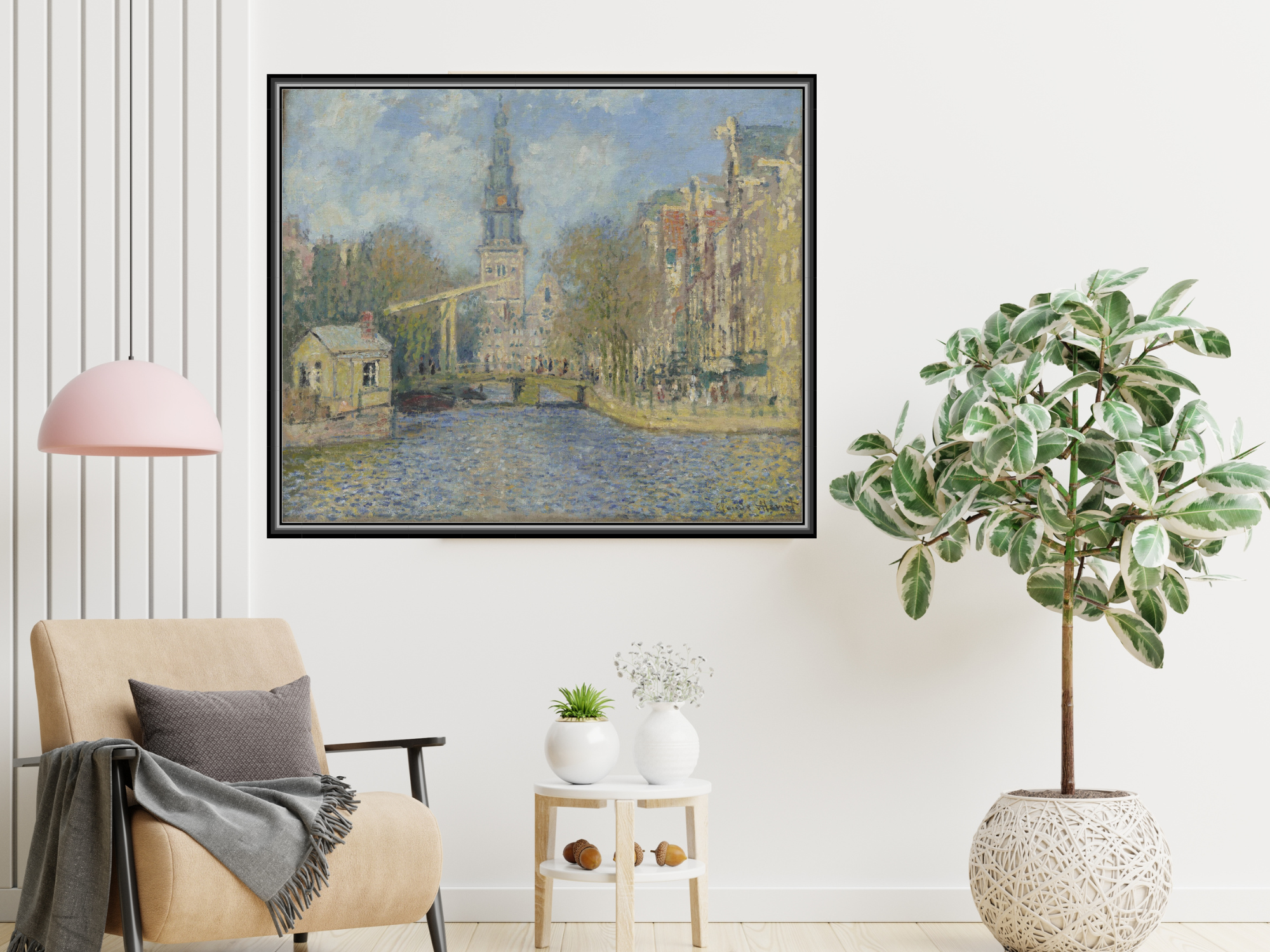 Die Zuiderkerk, Amsterdam (Blick auf den Groenburgwal) | Claude Monet