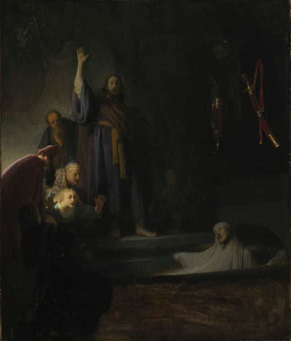 Kunstdruck „Die Auferweckung des Lazarus“ von Rembrandt van Rijn