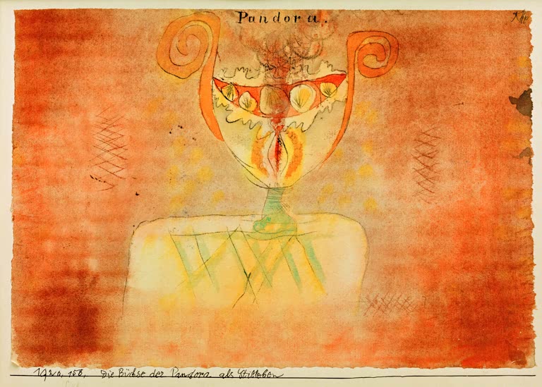 Kunstdruck „Die Büchse der Pandora als Stilleben“ von Paul Klee, handgefertigt in Deutschland