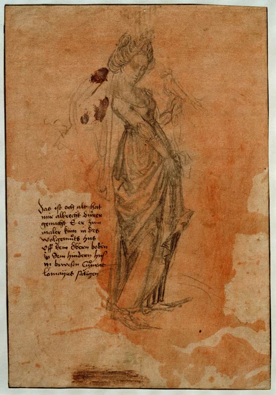 Kunstdruck von „Die Dame mit dem Falken“ von Albrecht Dürer. Detailreiches Renaissance-Porträt einer Frau mit Falke, in Deutschland handgefertigt.