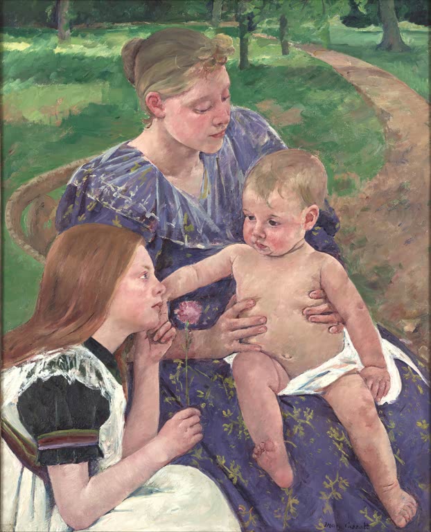 Kunstdruck „Die Familie“ von Mary Cassatt – berühmtes Gemälde als hochwertiger Kunstdruck, handgefertigt in Deutschland