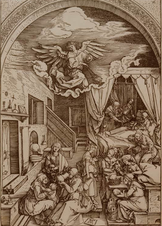 Kunstdruck „Die Geburt Mariä“ von Albrecht Dürer