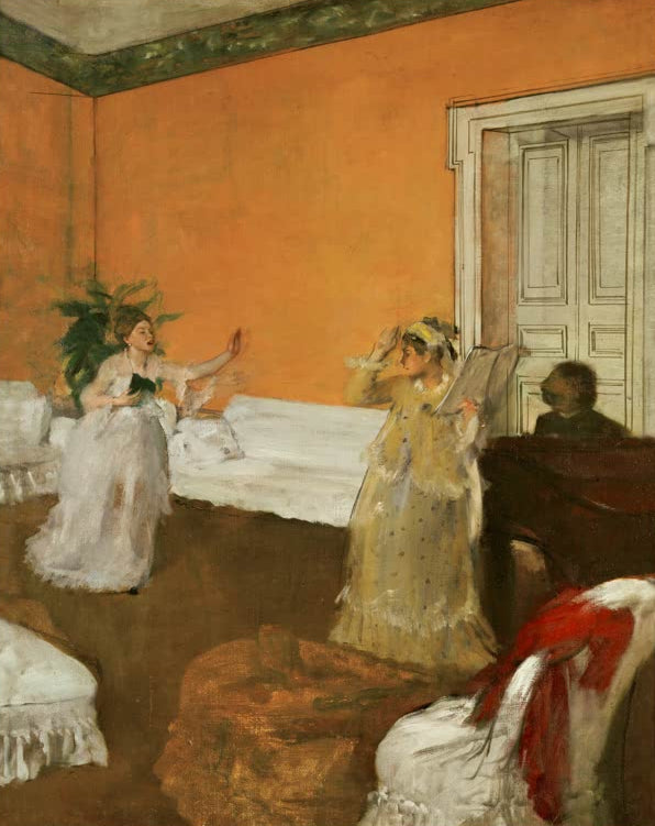 Kunstdruck des Gemäldes „Die Gesangsstunde“ von Edgar Degas, detailgetreu umgesetzt und hochwertig in Deutschland produziert.