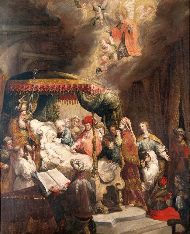 Kunstdruck „Die Grablegung Mariens“ von Rembrandt van Rijn